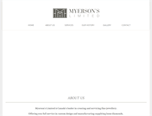Tablet Screenshot of myersonslimited.com